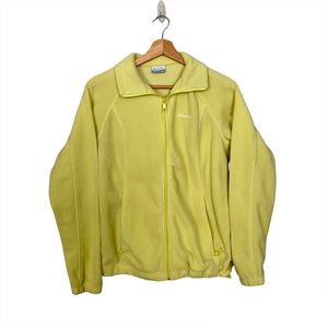 NWOT Yellow Columbia Benton Springs Full-Zip Fleece Size M